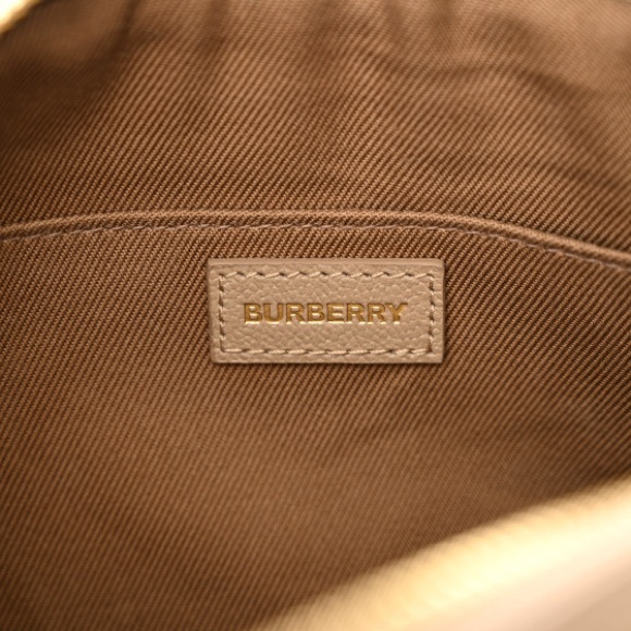 Burberry Authentic Crossbody Bag Leather House Check Small Camera Pouch $1050 - Picture 4 of 13